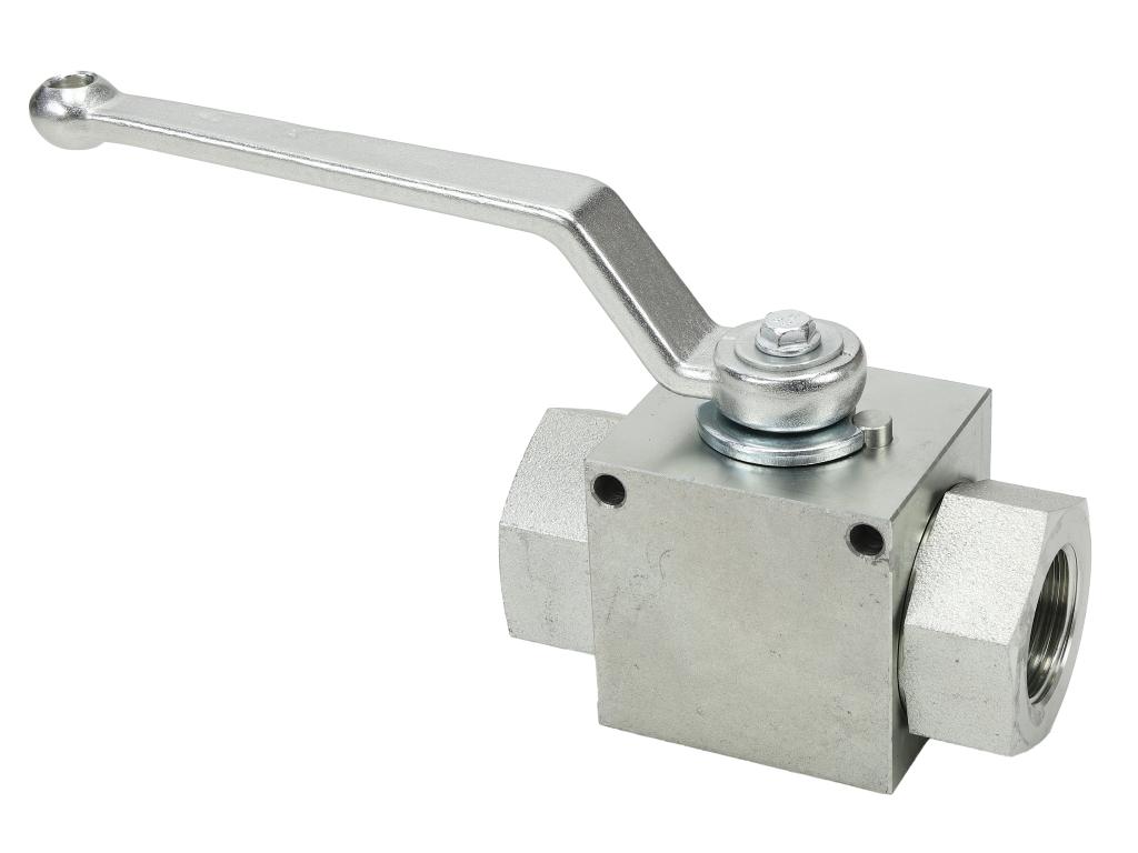 Zawór kulowy hydrauliczny 2-drogowy 2/2 - 1"BSP z otworami mocującymi 315 bar Waryński