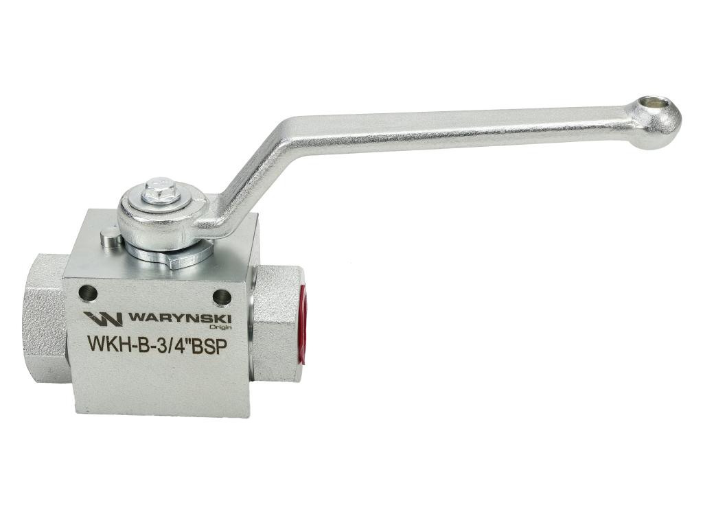 Zawór kulowy hydrauliczny 2-drogowy 2/2 - 3/4"BSP z otworami mocującymi 315 bar Waryński