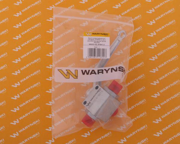Zawór kulowy hydrauliczny 3-drogowy 3/2 M18x1.5 12L z otworami mocującymi 500 bar Waryński
