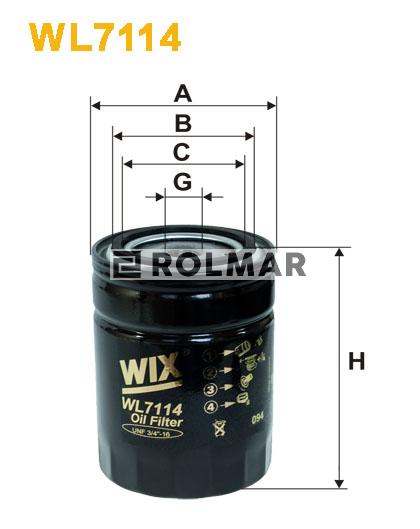 Filtr Oleju WL7114 Wix