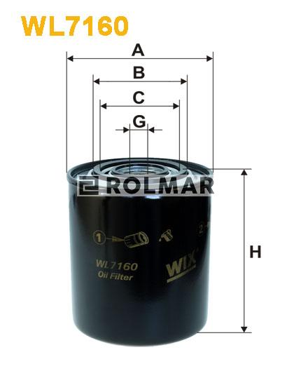 Filtr Oleju WL7160 Wix