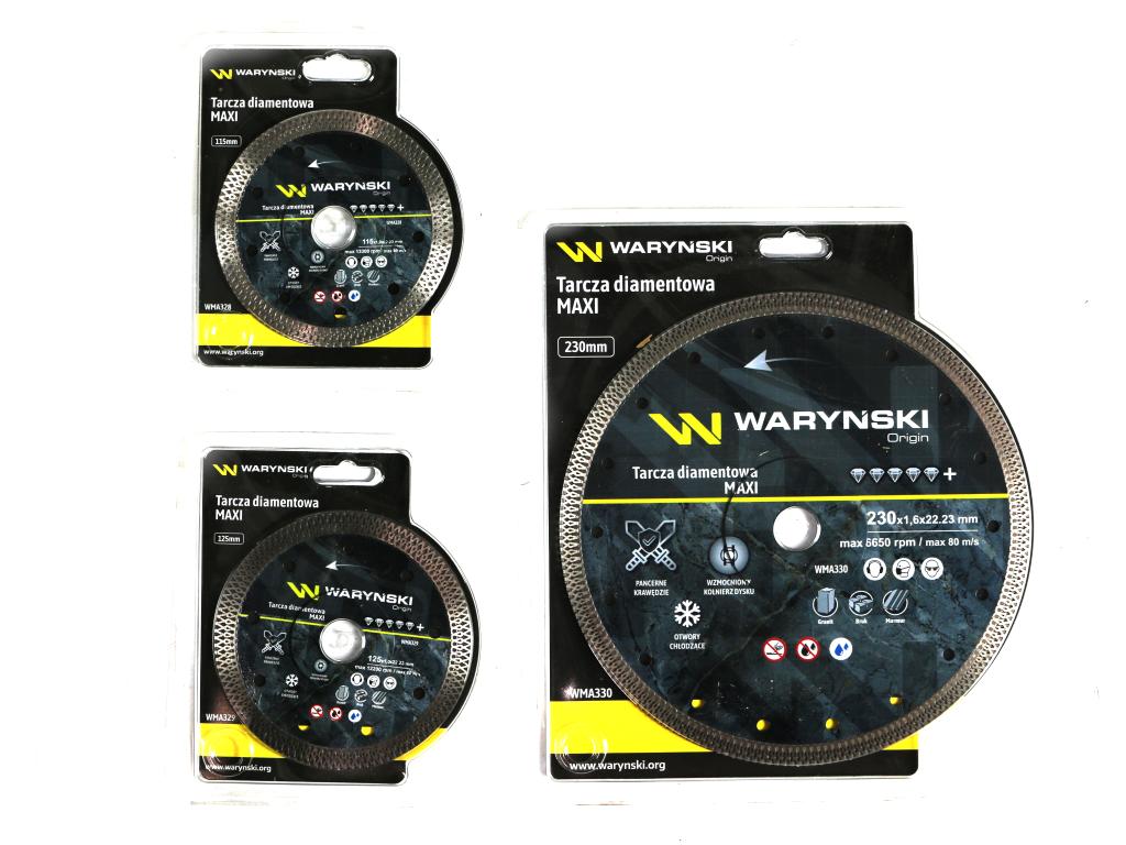 Tarcza diamentowa MAXI 230 x 22.23 mm Waryński