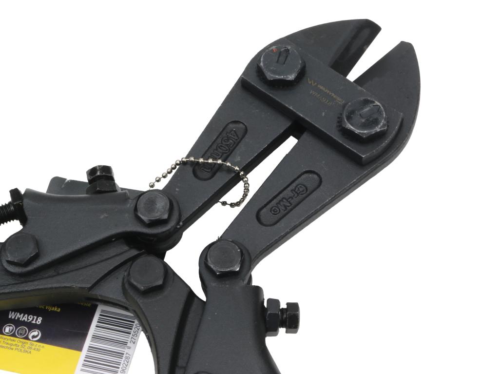 Nożyce do prętów, kute 18" z ostrzami ze stali CrMo, Waryński