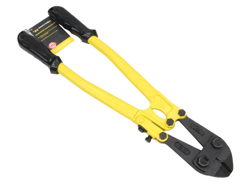 Nożyce do prętów, kute 18" kątowe z ostrzami ze stali CrMo, Waryński