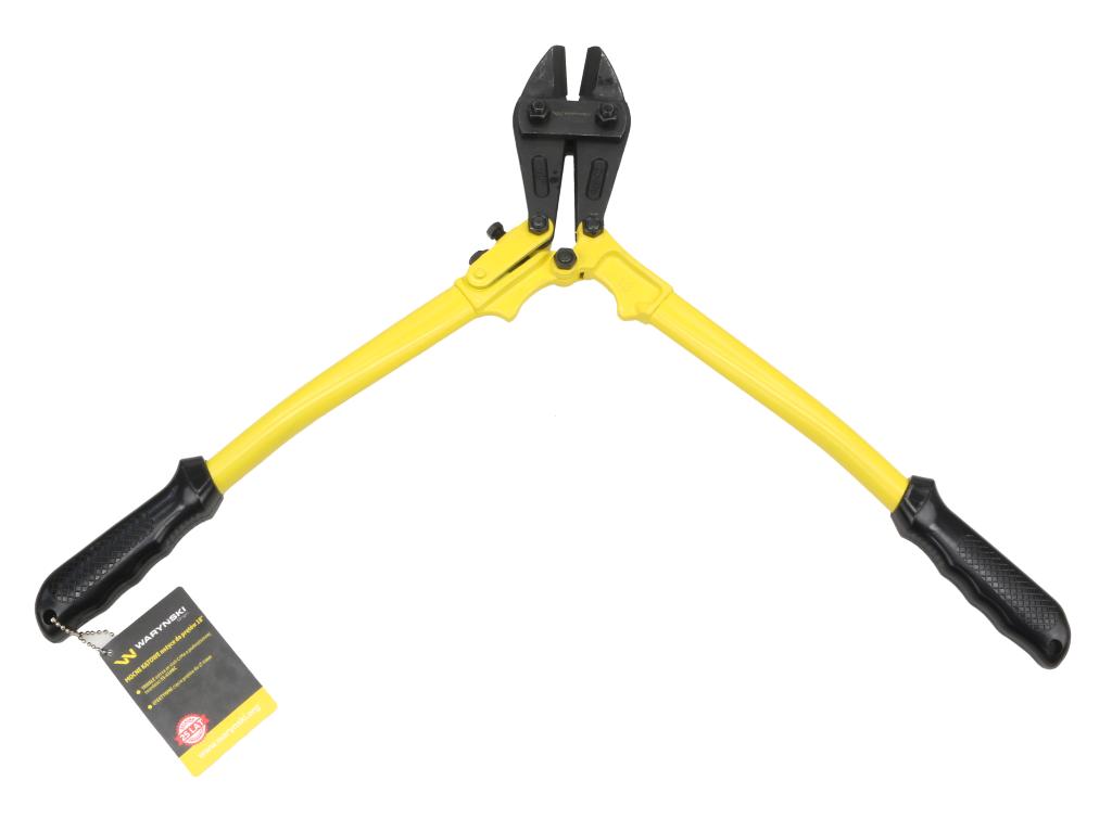 Nożyce do prętów, kute 18" kątowe z ostrzami ze stali CrMo, Waryński