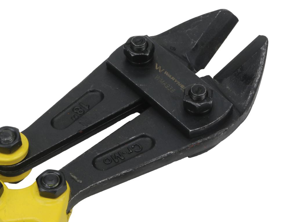 Nożyce do prętów, kute 18" kątowe z ostrzami ze stali CrMo, Waryński