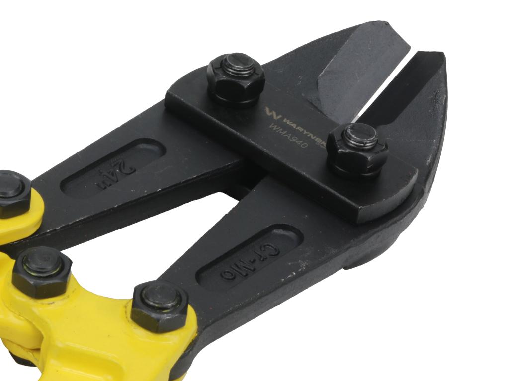 Nożyce do prętów, kute 24" kątowe z ostrzami ze stali CrMo, Waryński