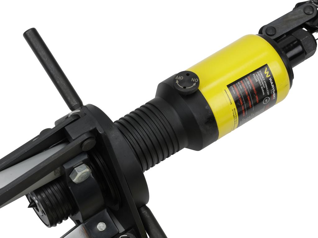 Ściągacz do łożysk, hydrauliczny 10T z zaworami bezpieczeństwa i pierścieniem zabezpieczającym, Waryński