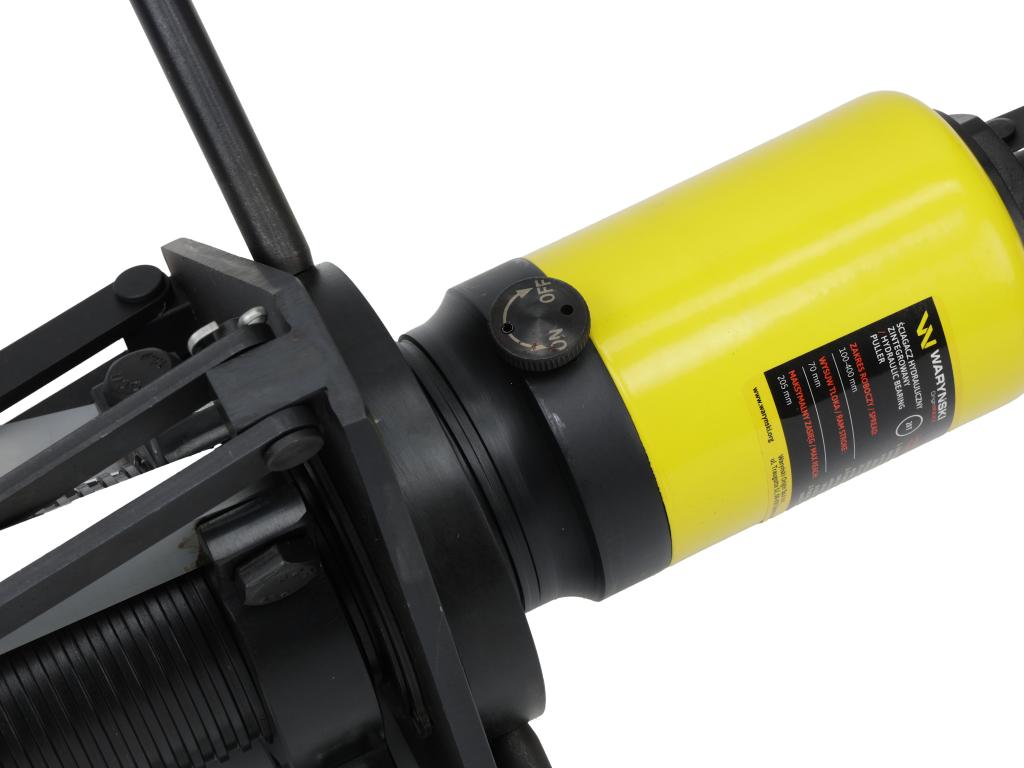 Ściągacz do łożysk, hydrauliczny 20T z zaworami bezpieczeństwa i pierścieniem zabezpieczającym, Waryński