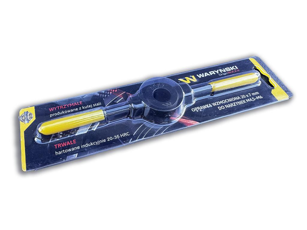 Oprawka wzmocniona pokrętło do narzynek ręcznych  20x 7mm (M4.5-M6) Waryński