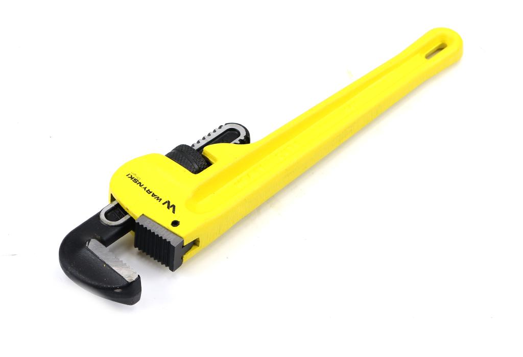 Klucz do rur typ amerykański 14" wzmocniony szczęki CrMo max średnica 60 mm Waryński