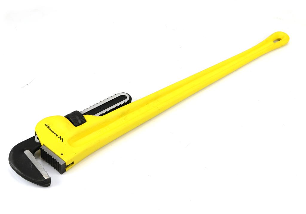 Klucz do rur typ amerykański 48" wzmocniony szczęki CrMo max średnica 170 mm Waryński