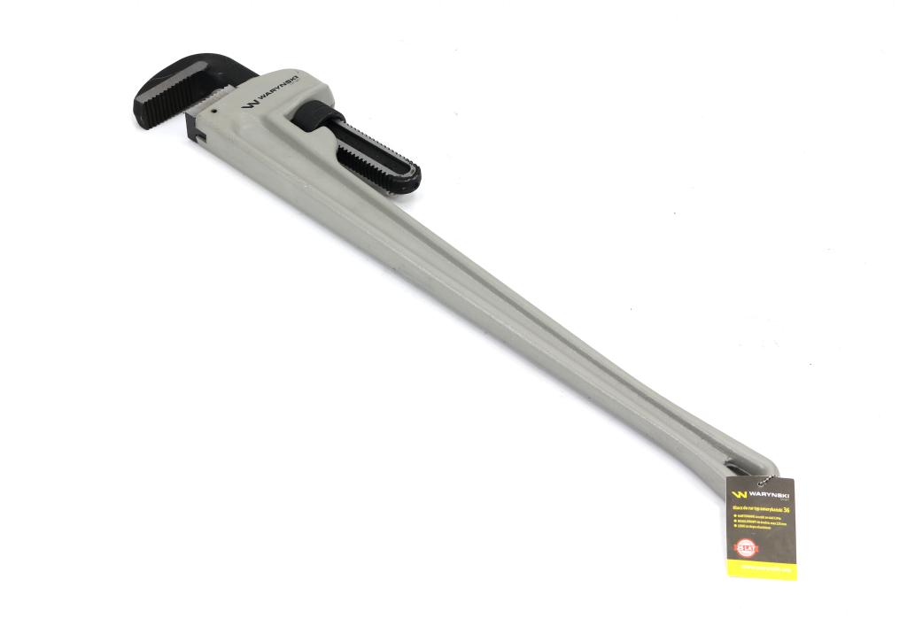 Klucz do rur typ amerykański   36" uchwyt aluminium wzmocniony szczęki CrMo max średnica Waryński