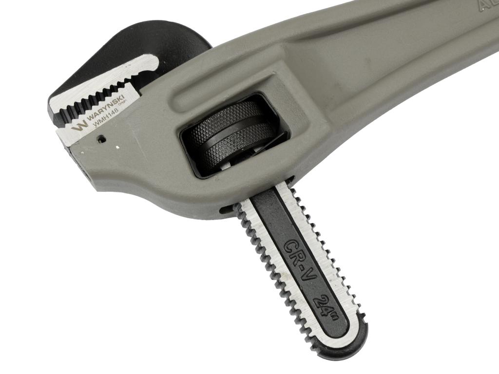 Klucz do rur, typ amerykański 24" kątowy uchwyt aluminium wzmocniony, Waryński