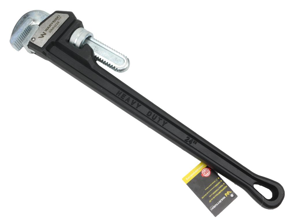 Klucz do rur, przemysłowy ciężki typ amerykański 24" wzmocniony szczęki tytanowe, Waryński
