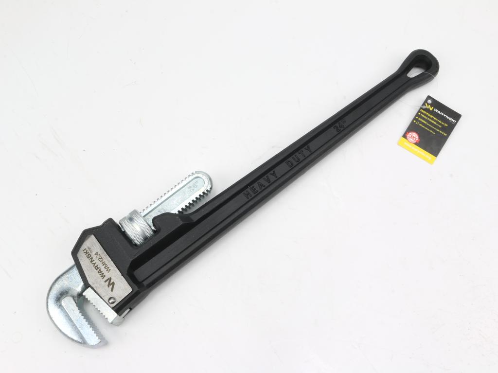 Klucz do rur, przemysłowy ciężki typ amerykański 24" wzmocniony szczęki tytanowe, Waryński