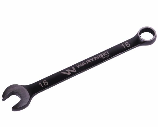 Klucz płasko-oczkowy 18 mm. CrV  standard ASME B107-2010 Waryński