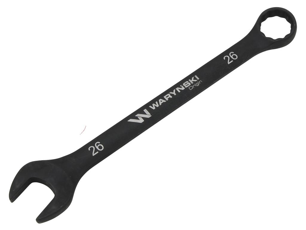 Klucz płasko-oczkowy, 26 mm CrV standard ASME B107-2010, Waryński