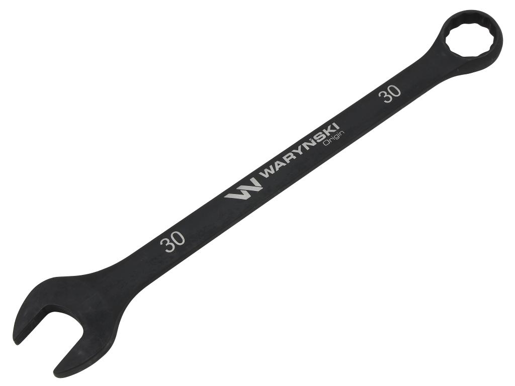 Klucz płasko-oczkowy, 30 mm CrV standard ASME B107-2010, Waryński