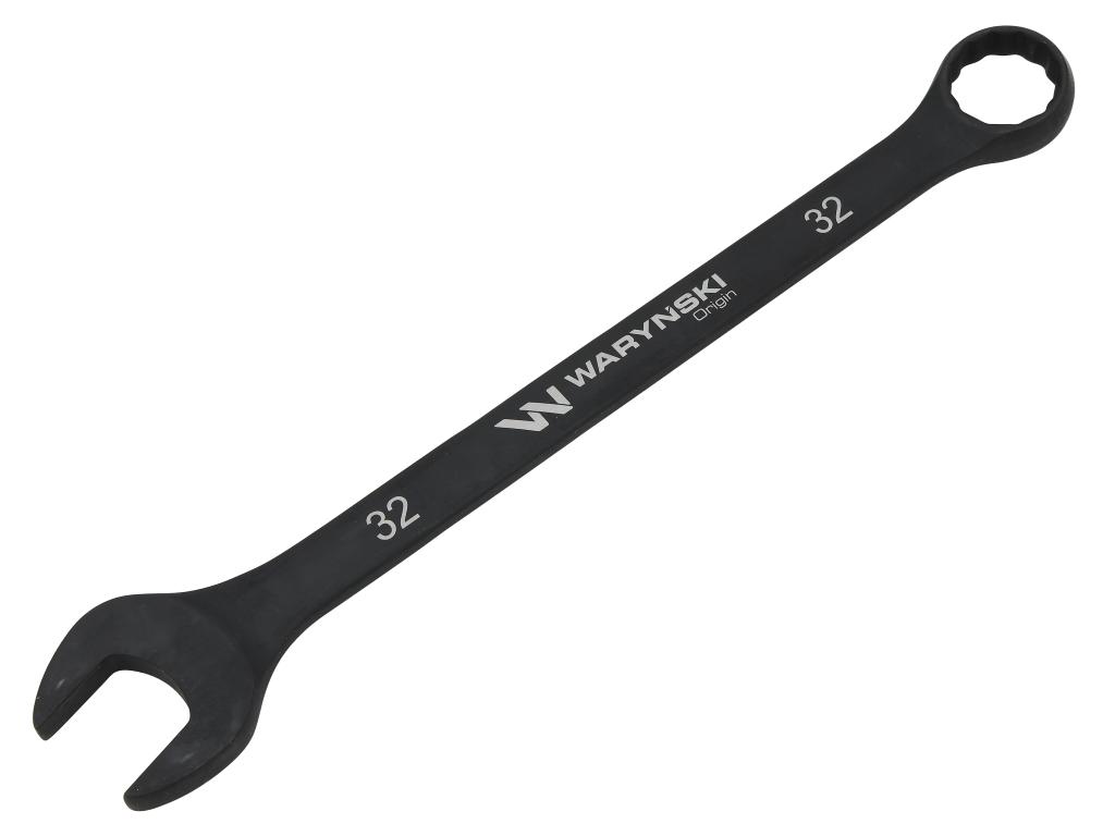 Klucz płasko-oczkowy, 32 mm CrV standard ASME B107-2010, Waryński