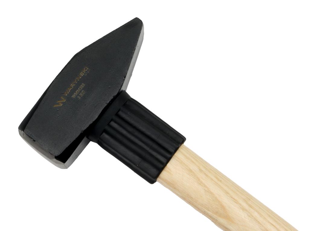 Młotek ślusarski 3 kg ciężki z trzonkiem z drewna Waryński