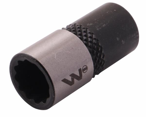 Nasadka dwunastokątna 1/4". 6 mm. CrV50BV30. DIN 3124. Waryński