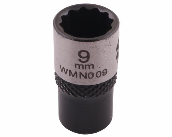 Nasadka dwunastokątna 1/4". 9 mm. CrV50BV30. DIN 3124. Waryński