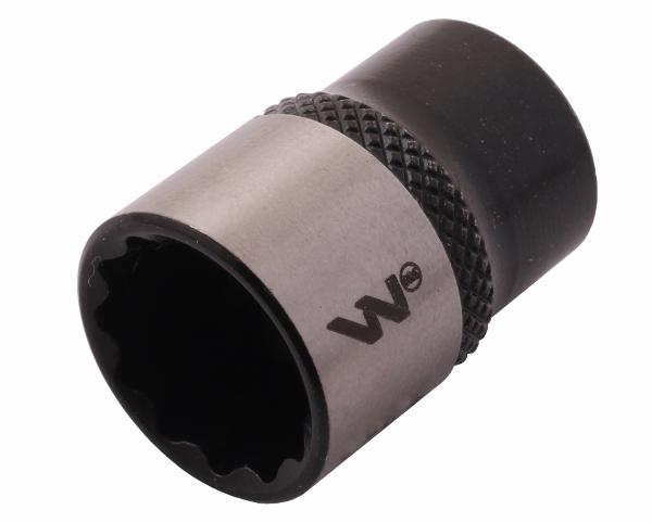 Nasadka dwunastokątna 1/4". 14 mm. CrV50BV30. DIN 3124. Waryński