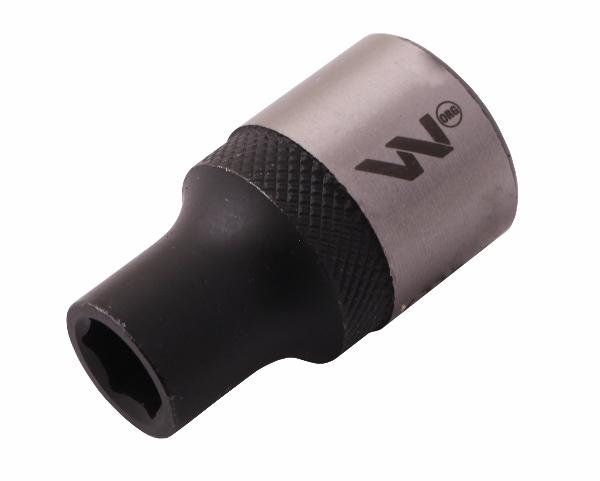 Nasadka sześciokątna 1/2". 8 mm. CrV50BV30. DIN 3124. Waryński