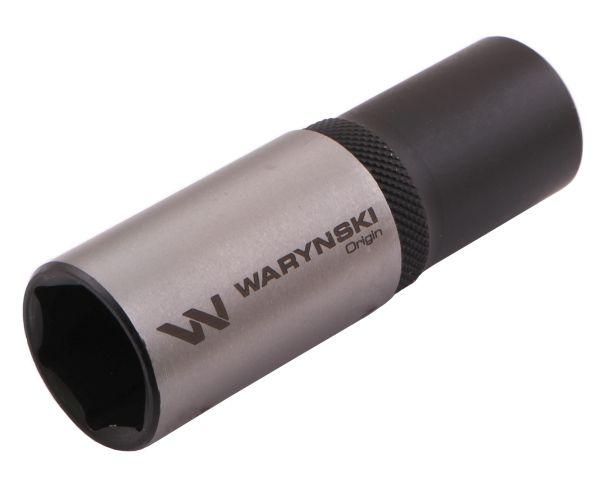 Nasadka sześciokątna 1/2". 17 mm. długa. CrV50BV30. DIN 3124. Waryński