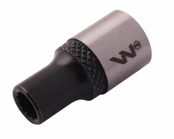 Nasadka dwunastokątna 3/8". 6 mm. CrV50BV30. DIN 3124. Waryński