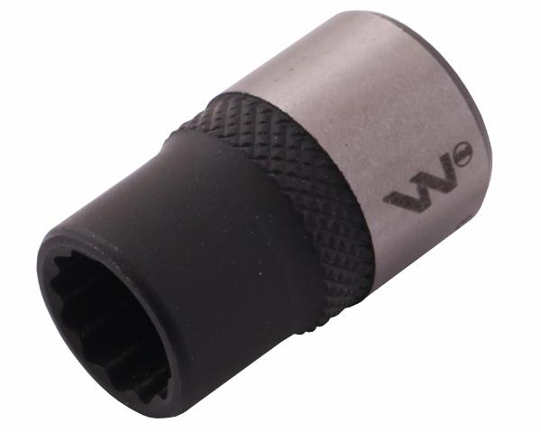 Nasadka dwunastokątna 3/8". 10 mm. CrV50BV30. DIN 3124. Waryński