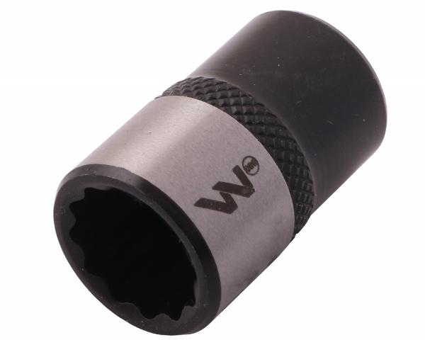 Nasadka dwunastokątna 3/8". 12 mm. CrV50BV30. DIN 3124. Waryński