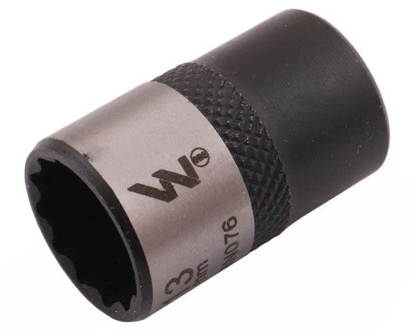 Nasadka dwunastokątna 3/8". 13 mm. CrV50BV30. DIN 3124. Waryński
