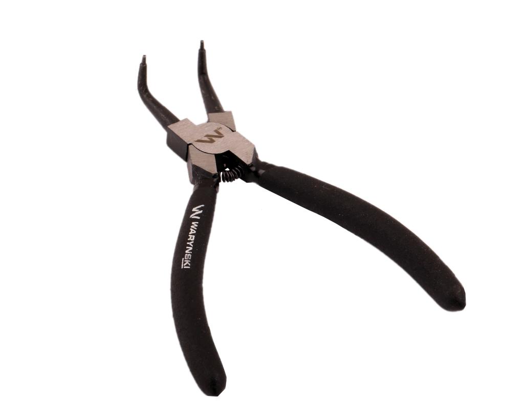 Szczypce do pierścieni osadczych segera 150 mm wewnętrzne wygięte Waryński