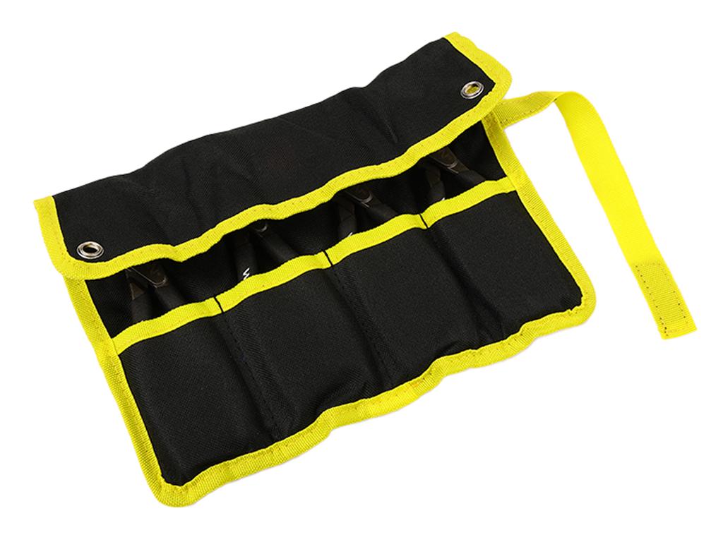 Zestaw szczypiec segera do pierścieni osadczych, 185mm proste i 170mm wygięte, zewnętrzne i wewnętrzne, 4 szt, Waryński