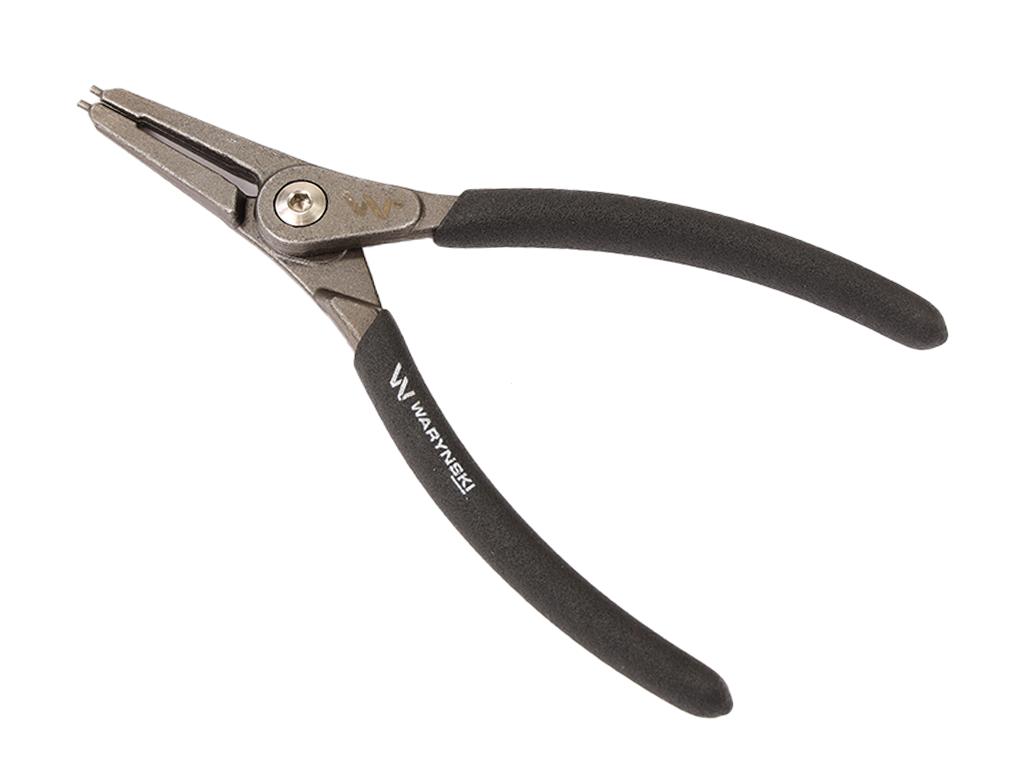 Zestaw szczypiec segera do pierścieni osadczych, 185mm proste i 170mm wygięte, zewnętrzne i wewnętrzne, 4 szt, Waryński