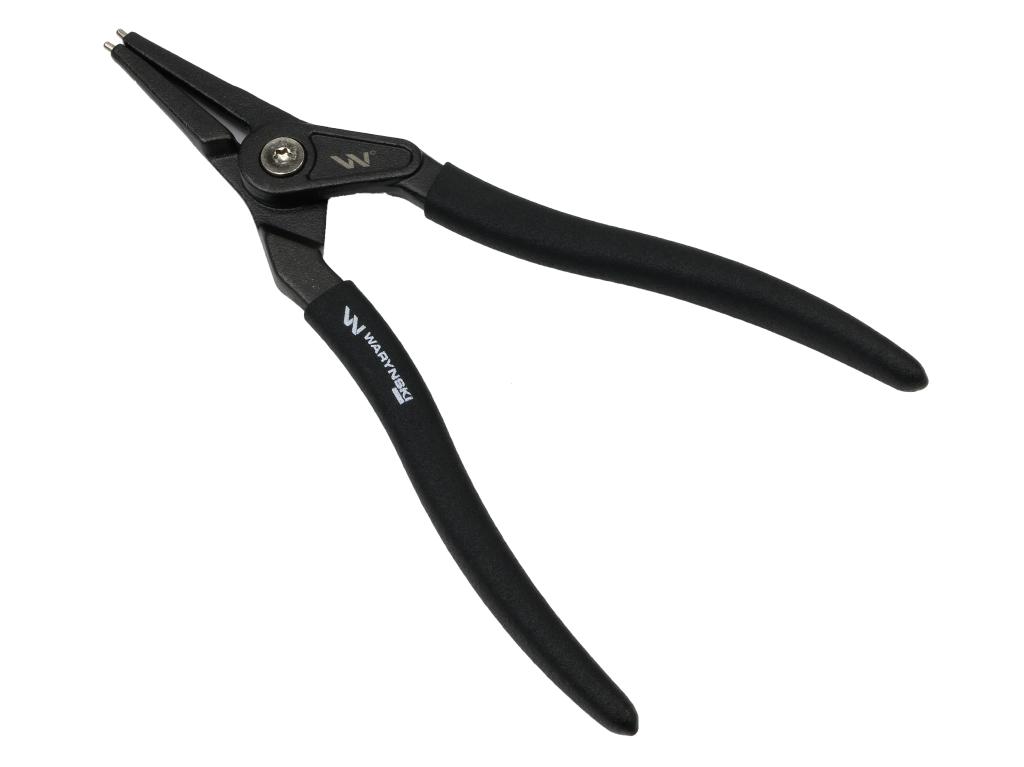 Specjalistyczne szczypce do pierścieni osadczych, 228 mm zewnętrzne proste 9", do prac w mechanice, Waryński