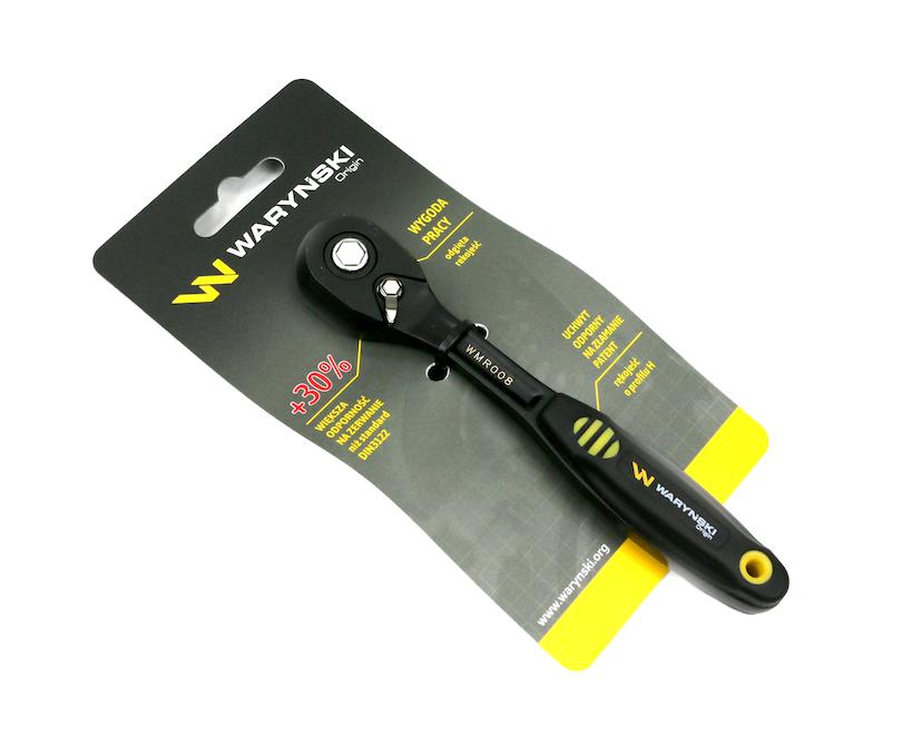 Grzechotka 1/4". 72T. odgięta. Waryński