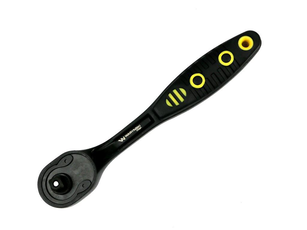 Grzechotka 1/4". 72T. odgięta. Waryński