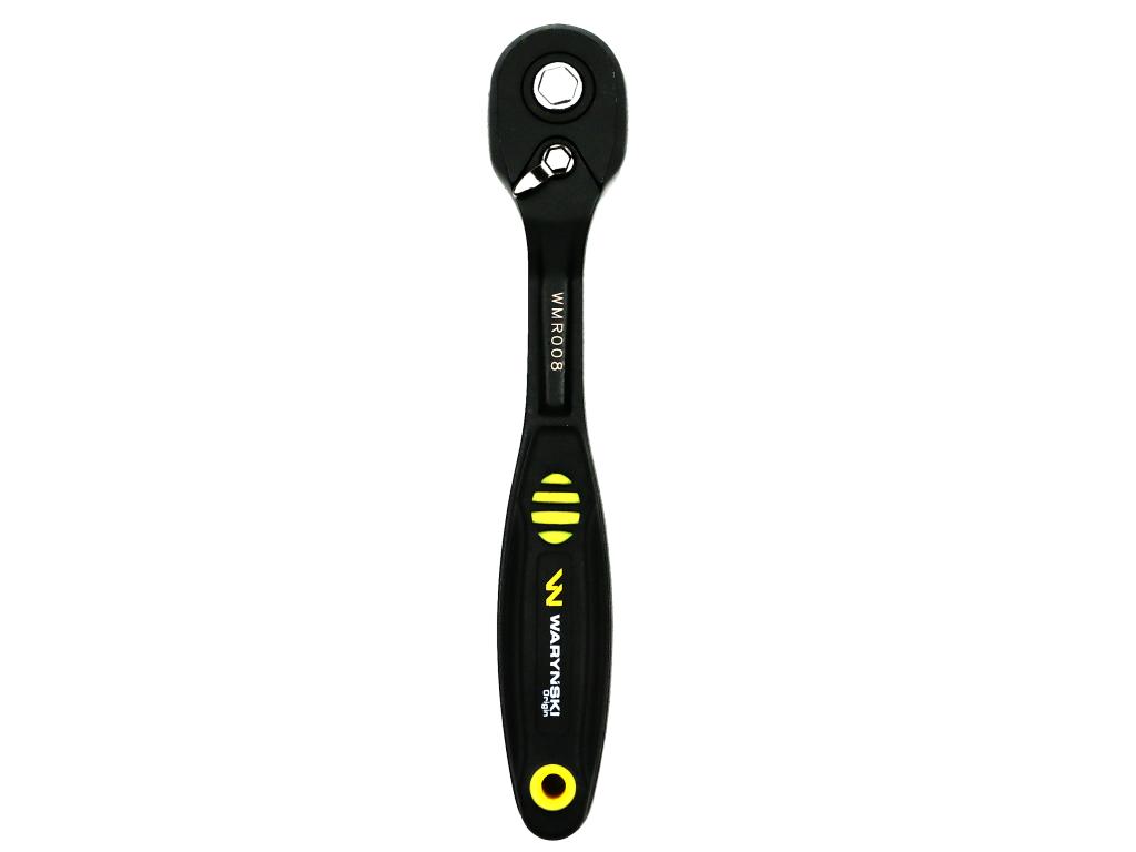 Grzechotka 1/4". 72T. odgięta. Waryński