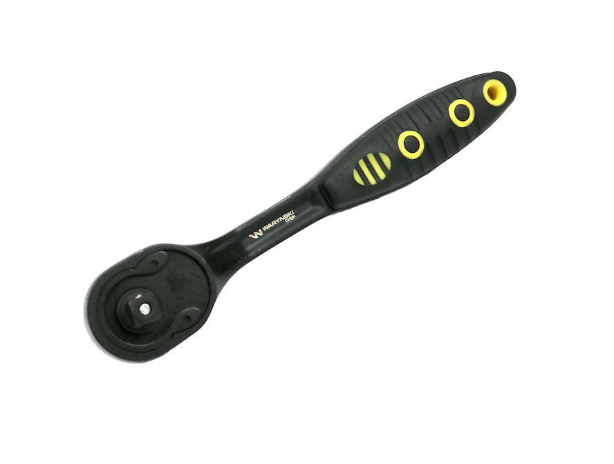 Grzechotka 1/4". 72T. odgięta. Waryński