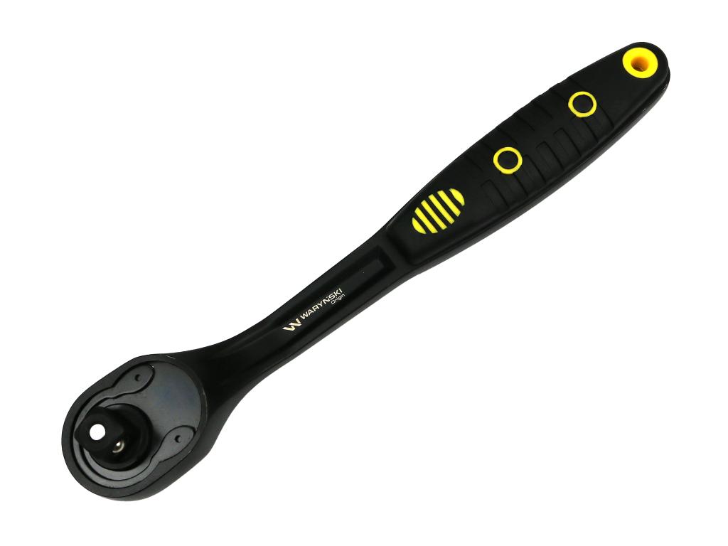 Grzechotka 1/2". 72 T. odgięta. Waryński