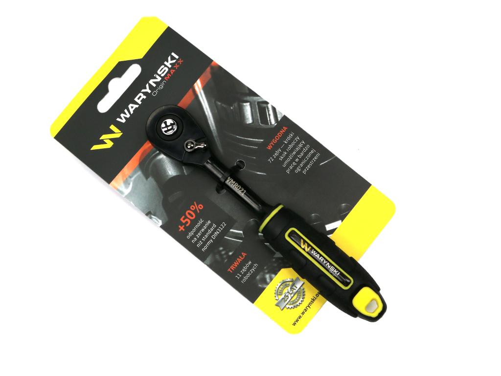 Grzechotka 1/4". 72 T. o zwiększonej odporności. Waryński