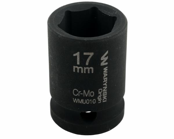 Nasadka udarowa sześciokątna 1/2". 17 mm. CrMo. DIN 3129. Waryński