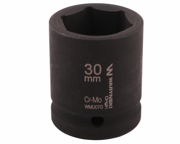 Nasadka udarowa sześciokątna 3/4". 30 mm. CrMo. DIN 3129. Waryński