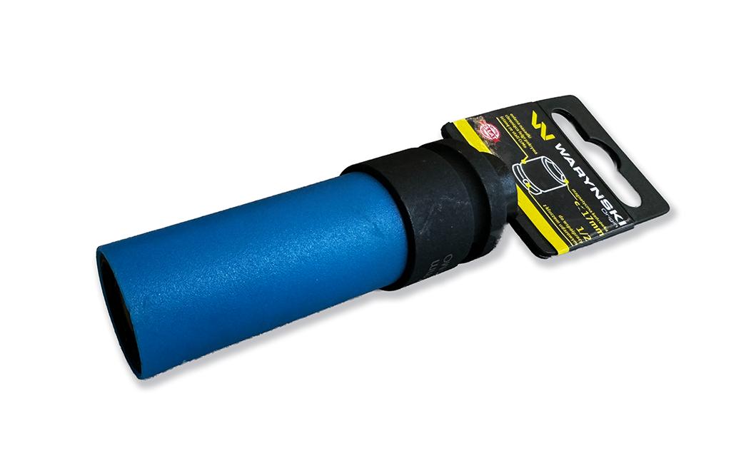 Nasadka udarowa 1/2 ze stali CrMo 17mm z magnesem i osłoną do felg aluminiowych Waryński