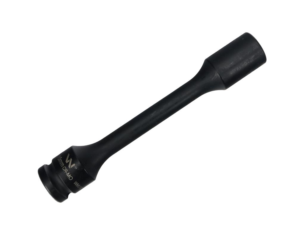 Nasadka udarowa 1/2", sześciokątna slim bardzo długa ze stali CrMo 15mm długość 150 mm, stosowane w mechanice do kluczy udarowych, Waryński