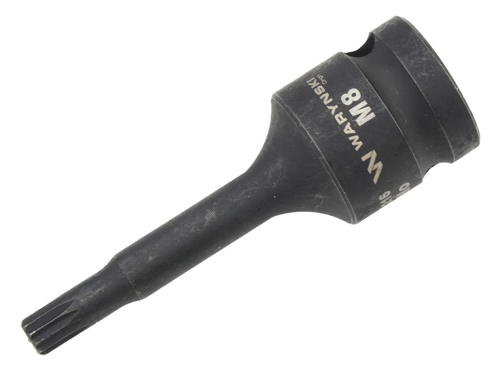 Nasadka udarowa 1/2", bit spline M8 ze stali CrMo, Waryński