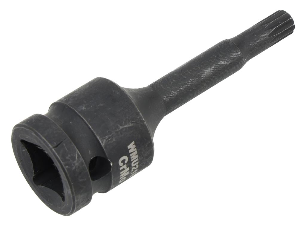 Nasadka udarowa 1/2", bit spline M8 ze stali CrMo, Waryński
